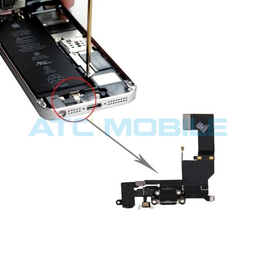 IPHSE-FLEXCHARAVOBK iPhone SE flex s předn&iacute; kamerou a senzorem, origin&aacute;ln&iacute;