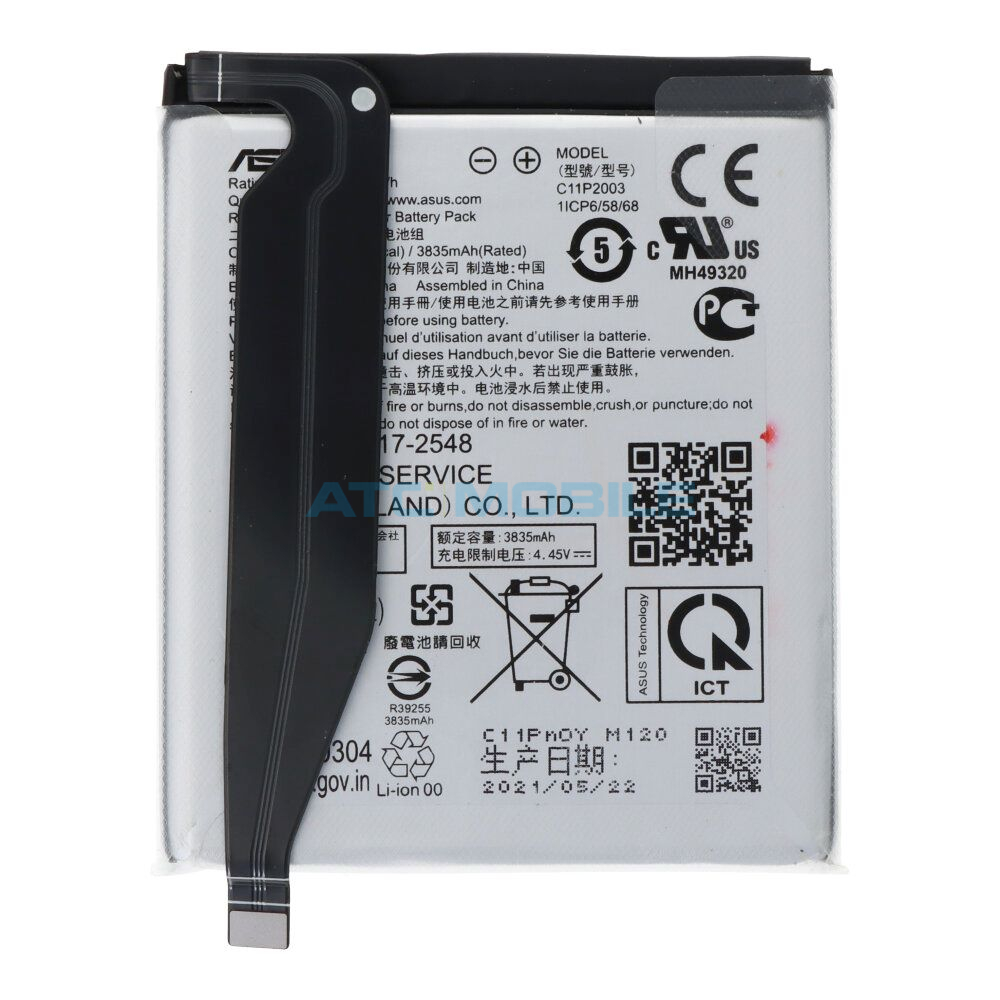 Baterie Asus C11P2003 4000 mah ZenFone 8 (ZS590KS) OEM včetně lepení Baterie Asus C11P2003 4000 mah ZenFone 8 (ZS590KS) OEM včetně lepení