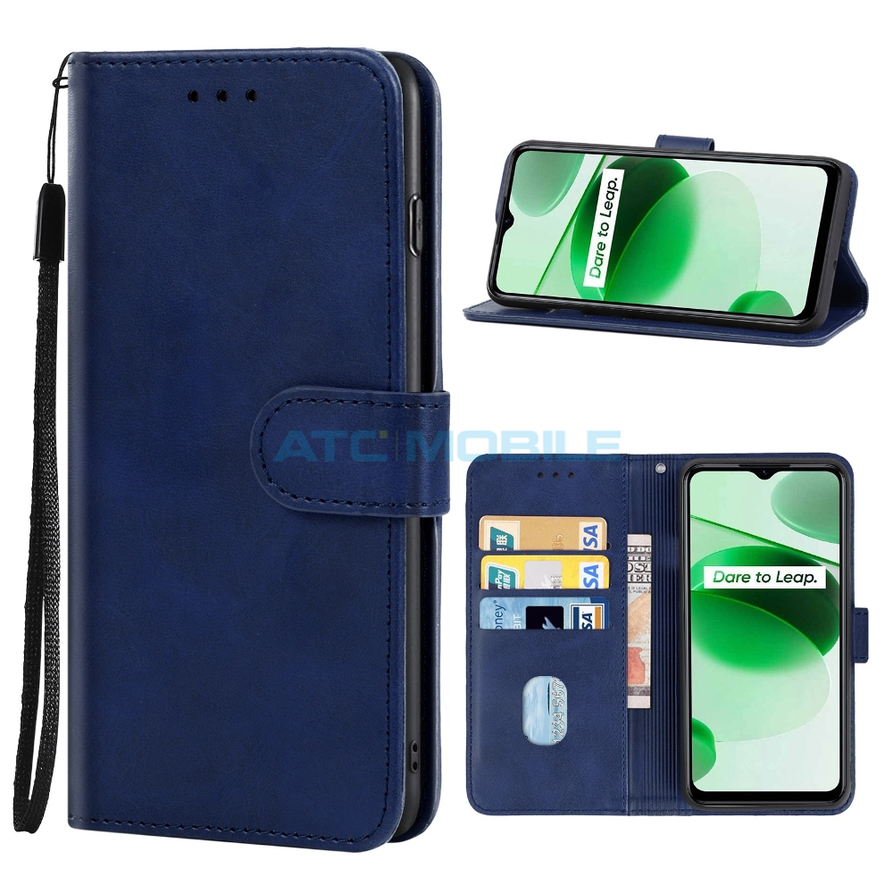ATC-BOOK-REALC35BL Kryt Realme C35 (RMX3511) s kroužkem černý