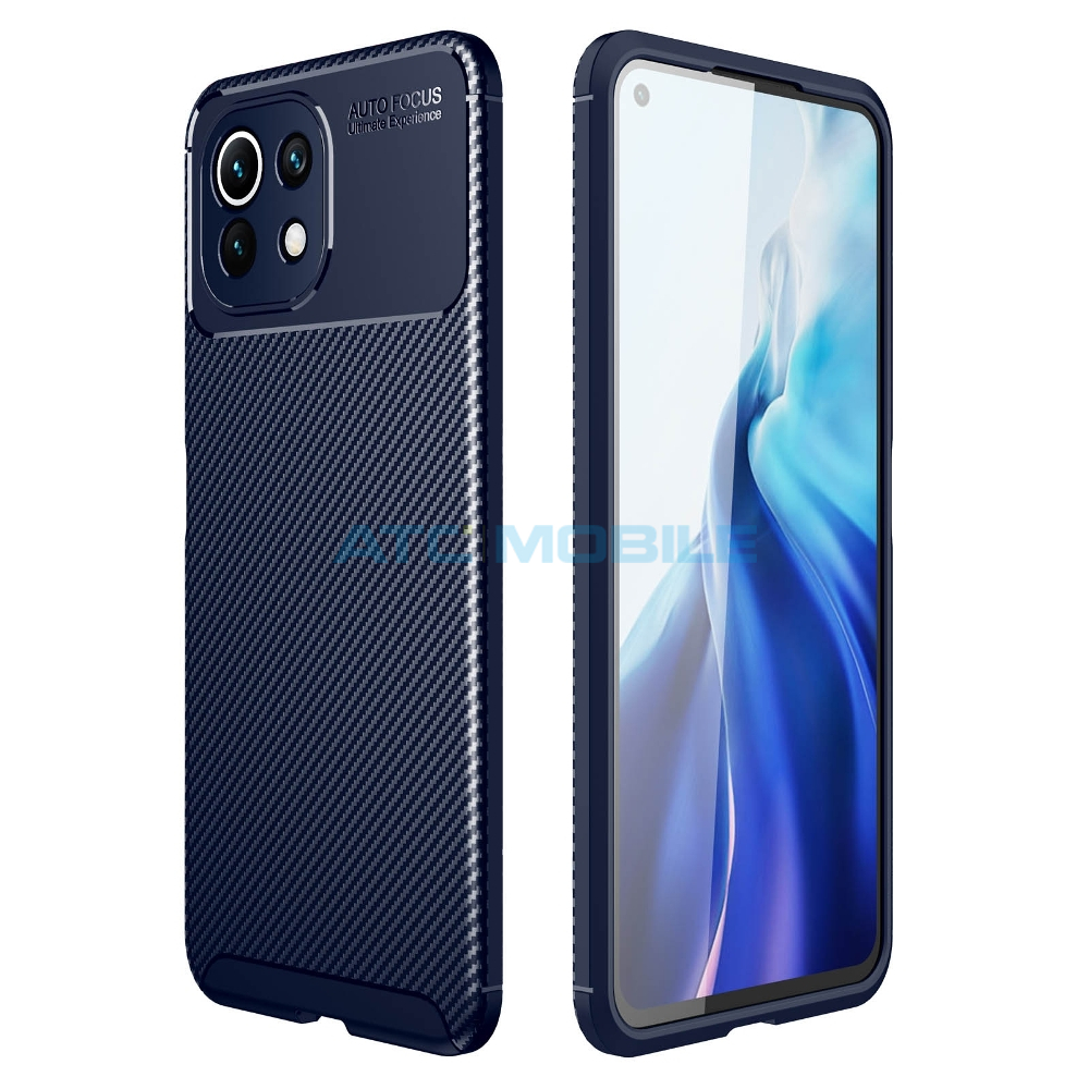 ATC-CARBONBC-XIAMI11LBL Tvrzené sklo FIXED Full-Cover Xiaomi Mi 11 Lite, Mi 11 Lite 5G, Mi 11 Lite 5G NE černé, plné krytí