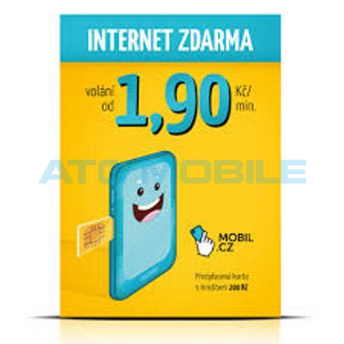 Mobil.cz předplacená SIM s kreditem 150 Kč Mobil.cz předplacená SIM s kreditem 150 Kč