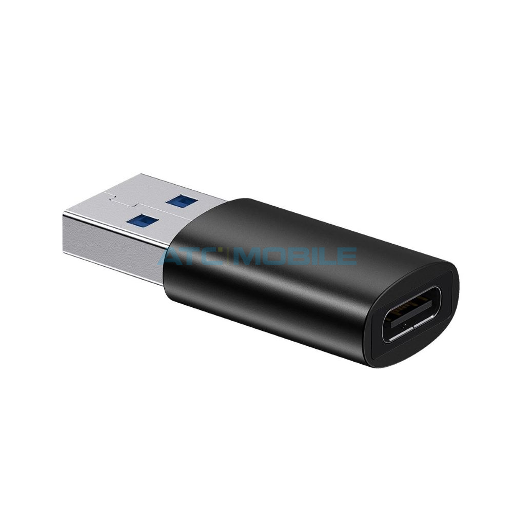Adaptér Baseus Ingenuity Mini USB-A zástrčka / USB-C zásuvka, černý Adaptér Baseus Ingenuity Mini USB-A zástrčka / USB-C zásuvka, černý