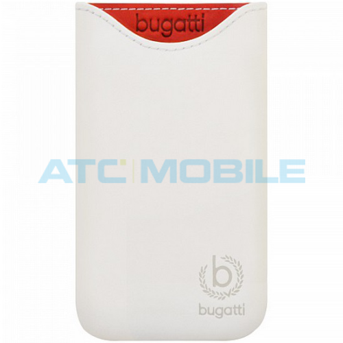 Pouzdro Bugatti Skinny, kožené, vel. M (7,2 x 12,3cm), bílé Pouzdro Bugatti Skinny, kožené, vel. M (7,2 x 12,3cm), bílé