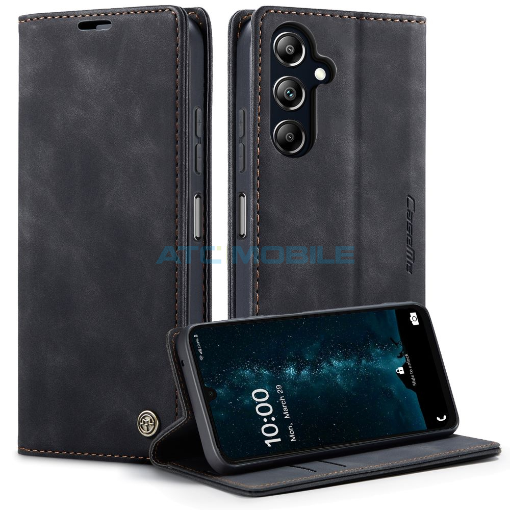 CASEME-SGA166BK Pouzdro Shield4U Samsung Galaxy A16 5G (SM-A166B), A17 5G (SM-A176B), A26 5G (SM-A266B) Classic Calf