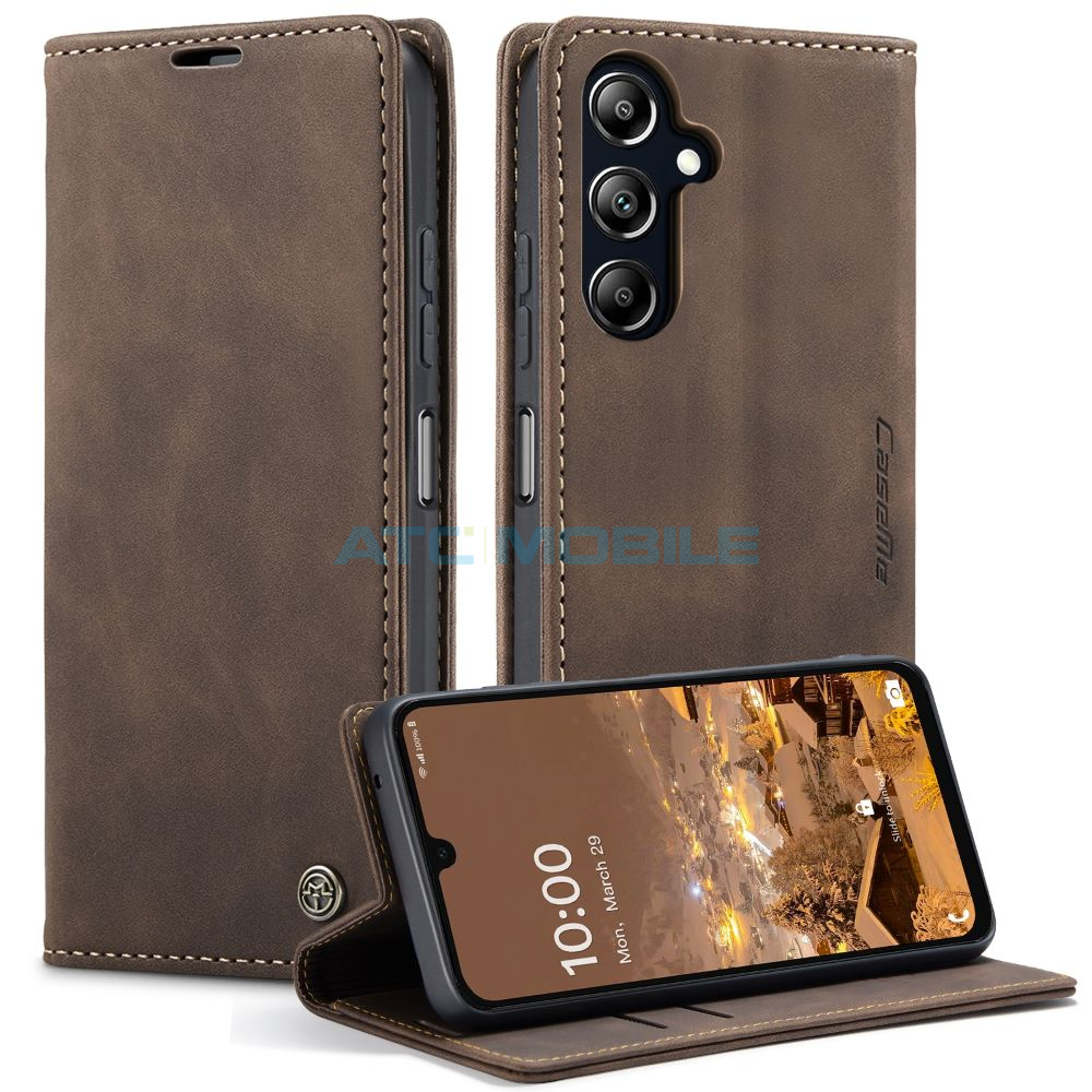 CASEME-SGA166BR Pouzdro Shield4U Samsung Galaxy A16 5G (SM-A166B), A17 5G (SM-A176B), A26 5G (SM-A266B) Classic Calf