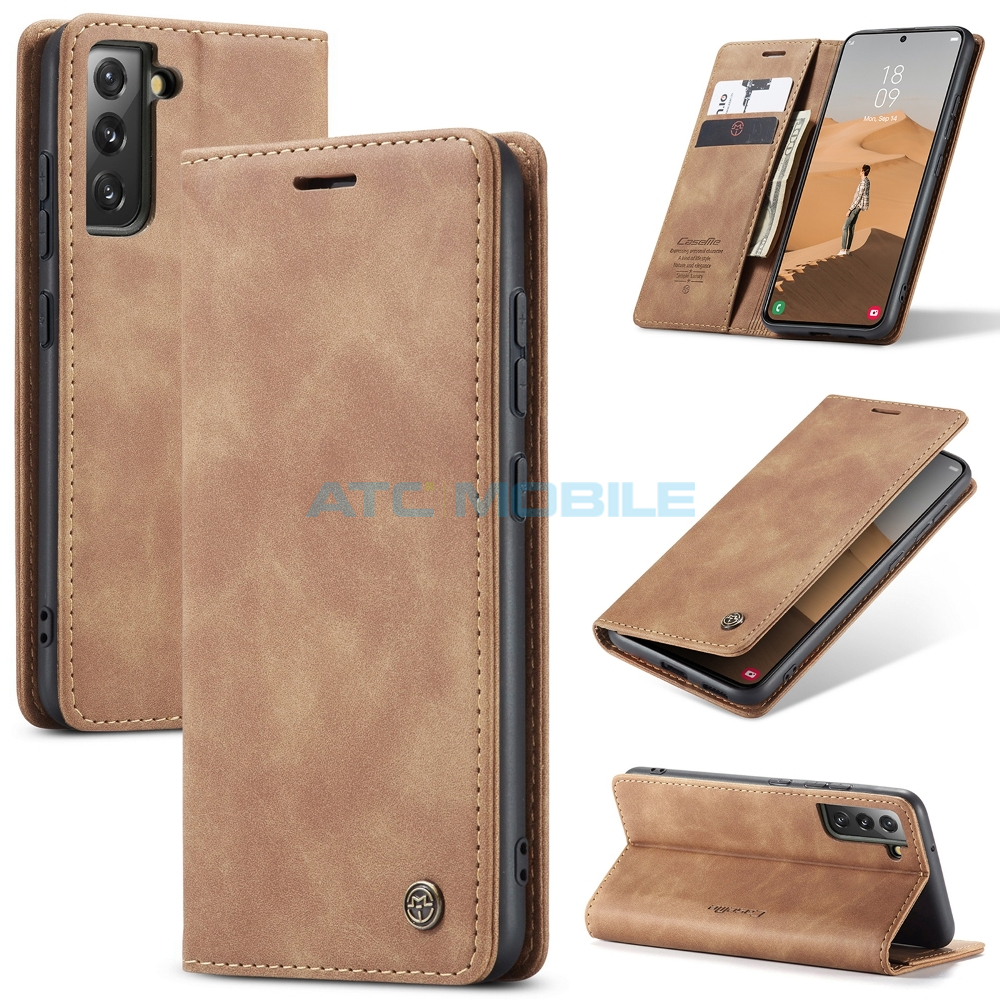 CASEME-SGS906LBR Pouzdro CaseMe Magnetic Book Samsung Galaxy S22+ 5G (SM-S906B) černé