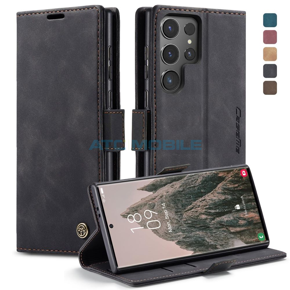 CASEME-SGS928BK Shield4U Armor MagSafe kryt Samsung Galaxy S24 Ultra 5G (SM-S928B) černý s držákem