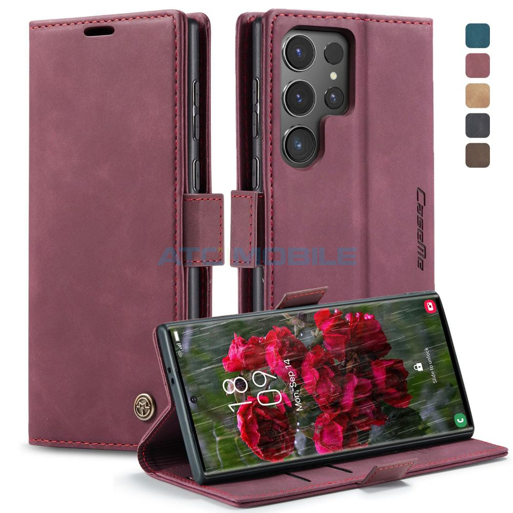 CASEME-SGS928WRD Shield4U Armor MagSafe kryt Samsung Galaxy S24 Ultra 5G (SM-S928B) černý s držákem