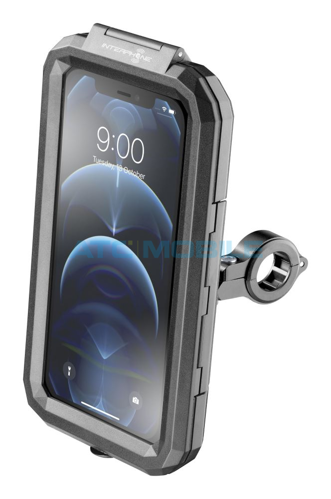 Voděodolné pouzdro Interphone Armor Pro úchyt na řídítka, černé (max 6,5) Voděodolné pouzdro Interphone Armor Pro úchyt na řídítka, černé (max 6,5)