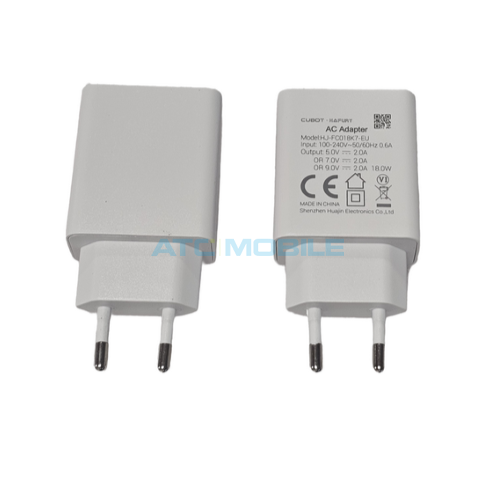 Síťový adaptér CUBOT HU-FC018K7 9V/2A (18W) bílý Síťový adaptér CUBOT HU-FC018K7 9V/2A (18W) bílý