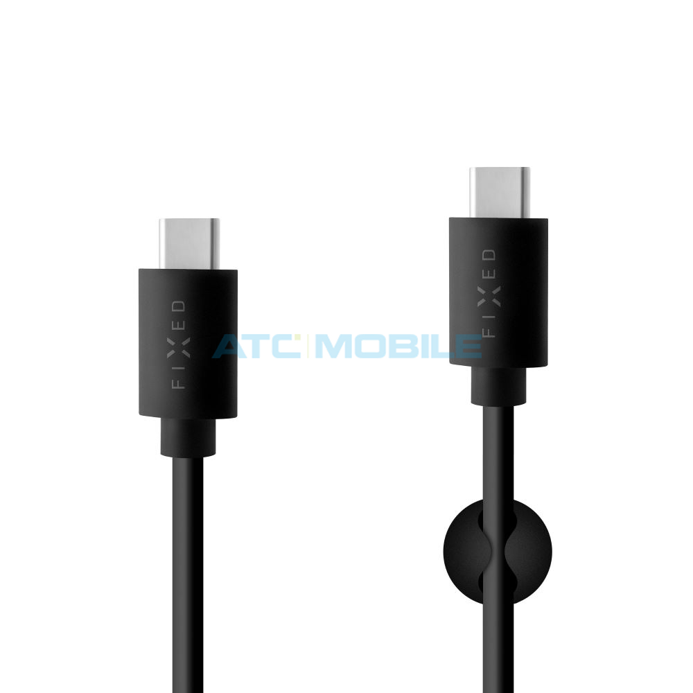 Kabel FIXED USB-C / USB-C 1m, černý (60W, USB 2.0) Kabel FIXED USB-C / USB-C 1m, černý (60W, USB 2.0)