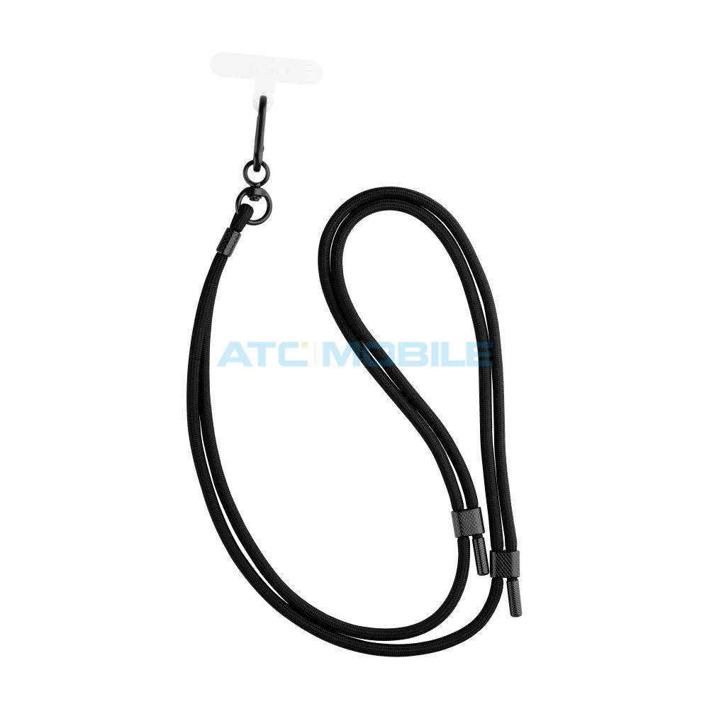 Univerzální šňůrka FIXED NeckUni pro telefony se zadním krytem, černá Univerzální šňůrka FIXED NeckUni pro telefony se zadním krytem, černá