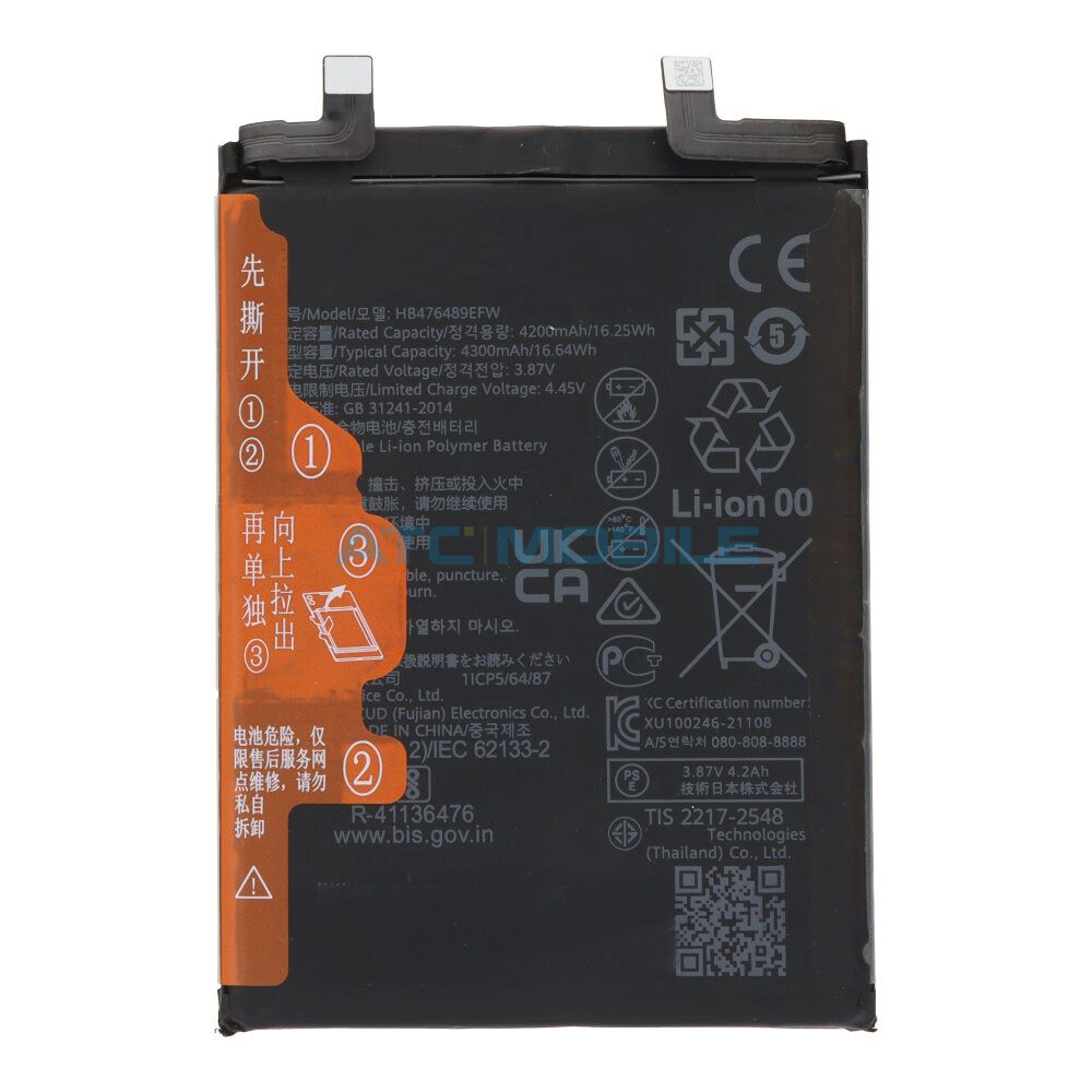 HB476489EEW-OEM Displej + dotyk Honor 50 (NTH-AN00, NTH-NX9) černý