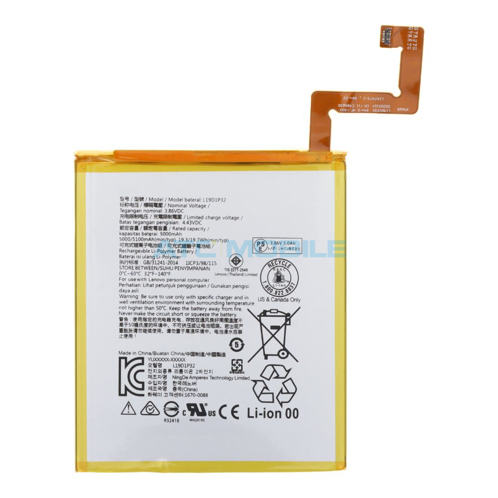 Baterie Lenovo L19D1P32 5000 mAh Tab M10 HD (TB-X505), M10 Plus (TB-X606), M10 3gen (TB-X328) OEM Baterie Lenovo L19D1P32 5000 mAh Tab M10 HD (TB-X505), M10 Plus (TB-X606), M10 3gen (TB-X328) OEM