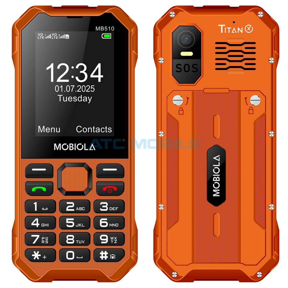 Mobiola MB510 TitanX oranžový (4G, DualSIM, odolný) Mobiola MB510 TitanX oranžový (4G, DualSIM, odolný)