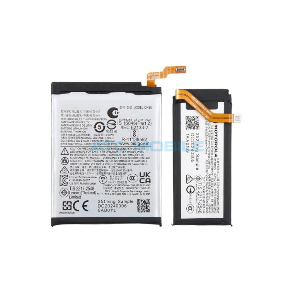 QR10 Lepení malého (vnějšího) LCD Motorola Razr 50 Ultra (XT2451) - 5D78C24791 (Service Pack)