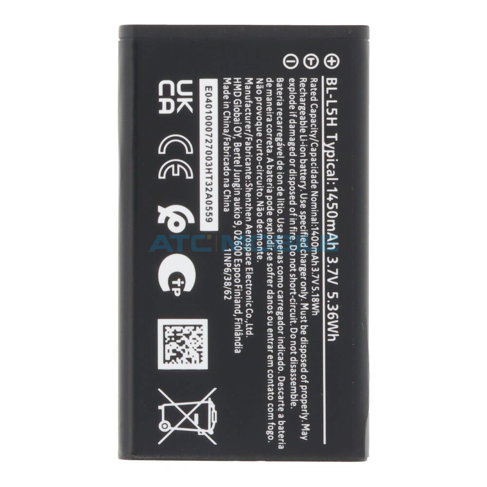 Baterie Nokia BL-L5H Nokia 105 4G (2023) 110 4G (2023) 1450 mAh Baterie Nokia BL-L5H Nokia 105 4G (2023) 110 4G (2023) 1450 mAh