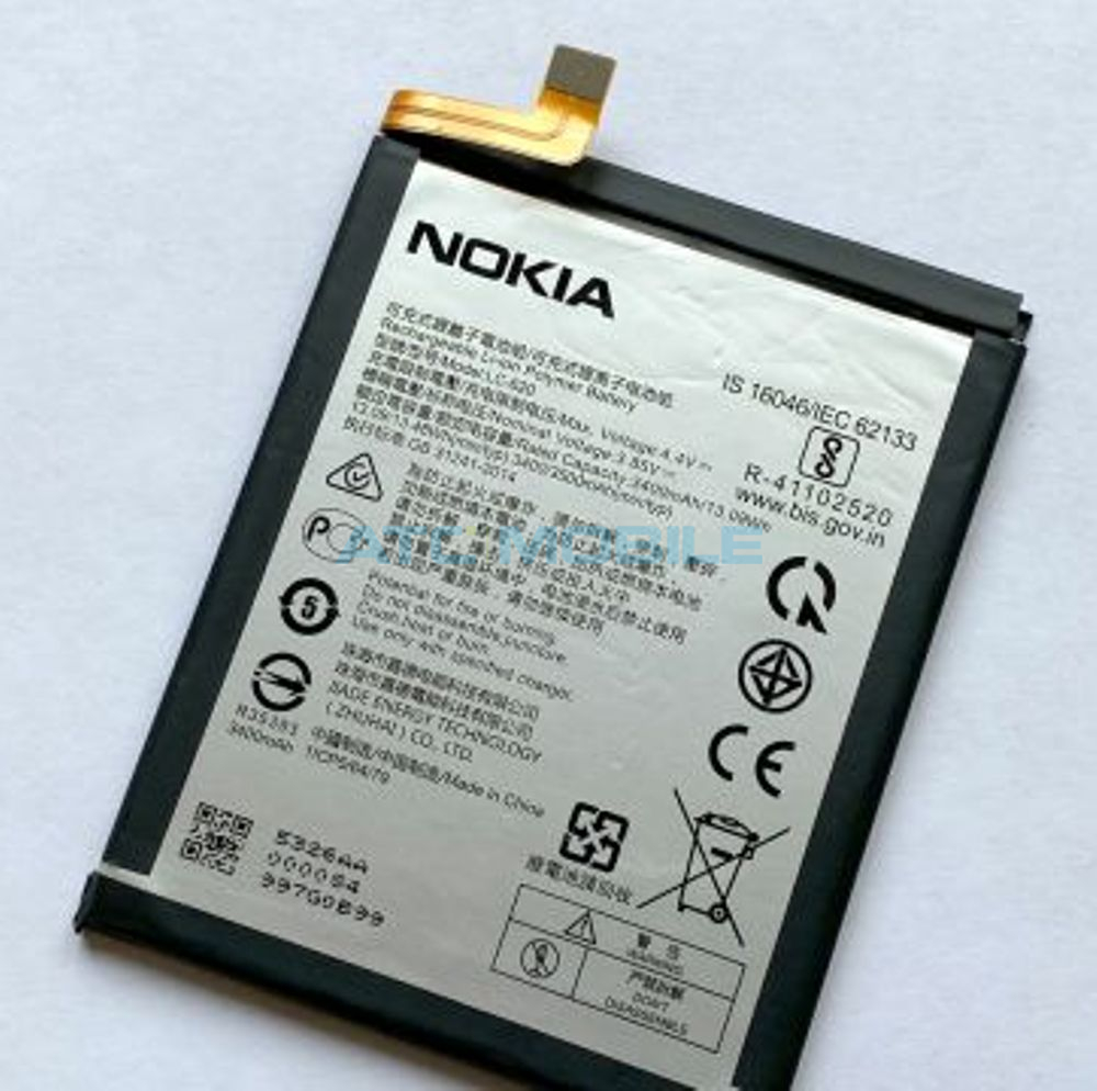LC620 Displej + dotyk Nokia 7.2 (TA-1196), Nokia 6.2 černý