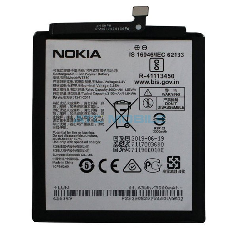 WT330 Displej + dotyk Nokia 4.2 (TA-1184, TA-1133, TA-1149, TA-1150, TA-1157) černý