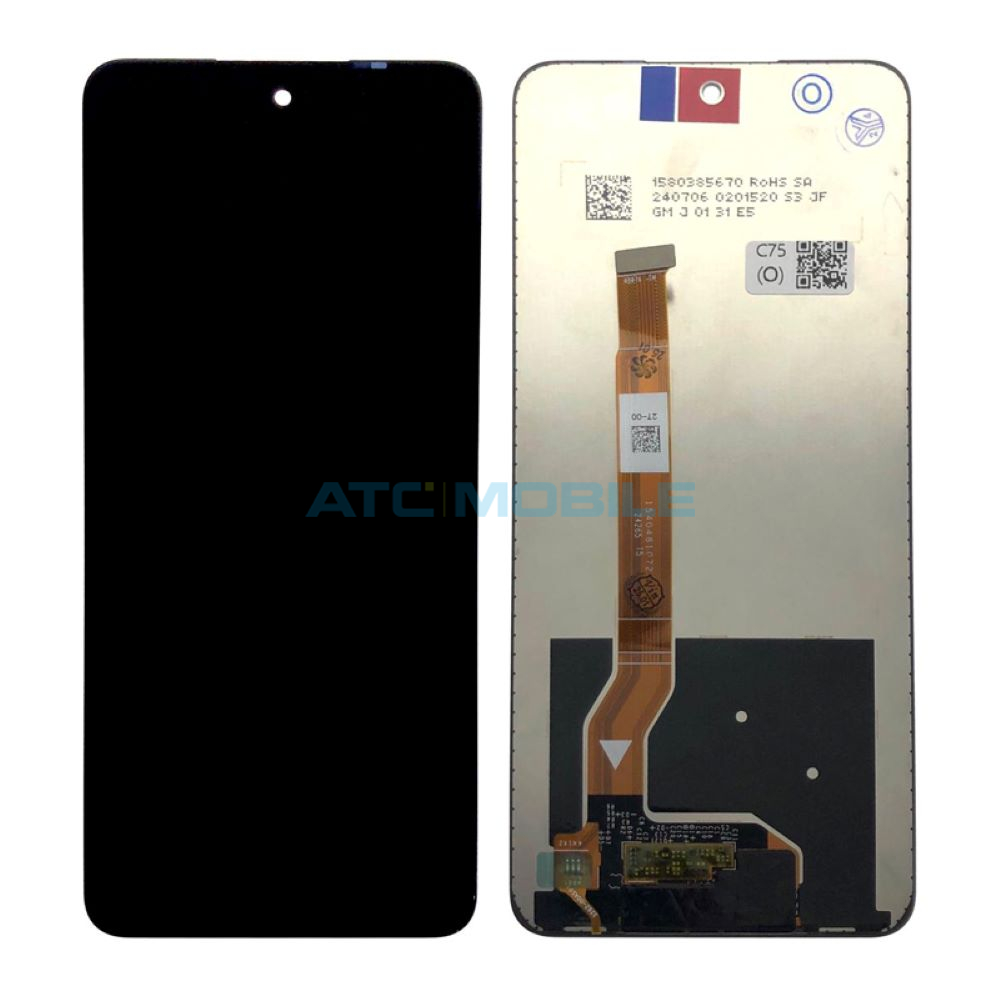 REAL-C75-LCDO Zadn&iacute; kryt Realme C75 (RMX3941) čern&yacute; včetně skl&iacute;ček kamer