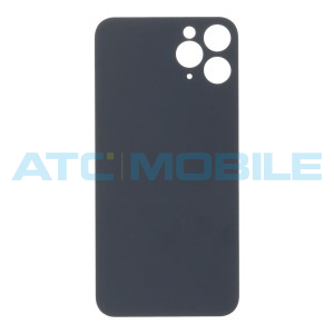 iPhone 11 Pro zadn&iacute; kryt (sklo) zelen&yacute; (Dark Green) s logem (OEM) - EU, Big Hole