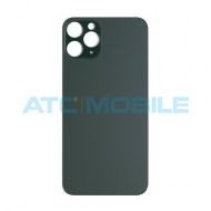iPhone 11 Pro Max zadn&iacute; kryt (sklo) zelen&yacute; s logem (OEM)- EU, Big Hole