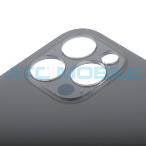iPhone 12 Pro zadn&iacute; kryt (sklo) čern&yacute; s logem (Premium) - Big Hole