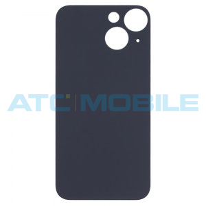 iPhone 13 Mini zadn&iacute; kryt (sklo) čern&yacute; (Midnight) s logem (Premium) - Big Hole