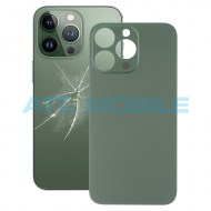 iPhone 13 Pro Max zadn&iacute; kryt (sklo) zelen&yacute; (Alpine Green) s logem (OEM) - Big Hole