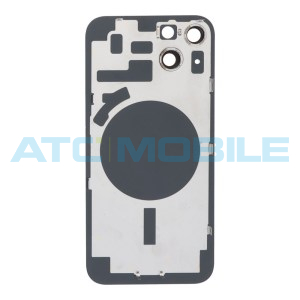 iPhone 14 zadn&iacute; kryt s logem, r&aacute;mem včetně skl&iacute;ček kamer modr&yacute; (OEM)