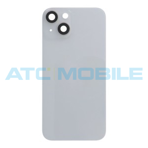 iPhone 14 zadn&iacute; kryt s logem, r&aacute;mem včetně skl&iacute;ček kamer b&iacute;l&yacute; (OEM)