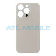 iPhone 14 Pro Max zadn&iacute; kryt (sklo) zlat&yacute; s logem (OEM) - Big Hole