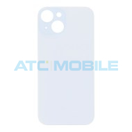 iPhone 15 zadn&iacute; kryt (sklo) modr&yacute; s logem (OEM) - Big Hole