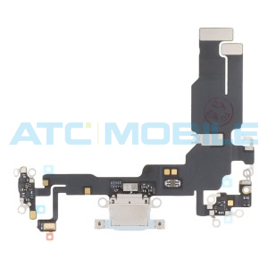 iPhone 15 flex nab&iacute;jec&iacute;ho konektoru modr&yacute;