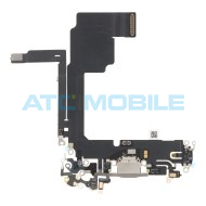 iPhone 15 Pro flex nab&iacute;jec&iacute;ho konektoru stř&iacute;brn&yacute; (Natural Titanium)