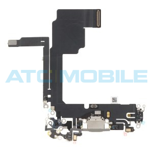 iPhone 15 Pro flex nab&iacute;jec&iacute;ho konektoru stř&iacute;brn&yacute; (Natural Titanium)