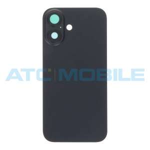iPhone 16 zadn&iacute; kryt s logem, r&aacute;mem včetně magnetů a skl&iacute;ček kamer čern&yacute; (OEM)