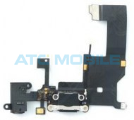 iPhone 5S - modul mikrofonu syst&eacute;mov&eacute;ho a audio konektoru, barva čern&aacute; (Black)