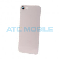 iPhone 8 zadn&iacute; kryt (sklo) zlat&yacute; s logem včetně skl&iacute;čka kamery (Premium) - EU