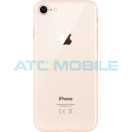 iPhone 8 Plus zadn&iacute; kryt (sklo) zlat&yacute; s logem (Premium) - EU