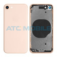 iPhone 8 zadn&iacute; sklo s r&aacute;mem čern&eacute;