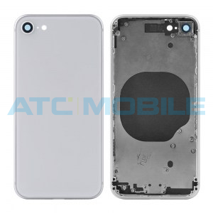 iPhone 8 zadn&iacute; kryt (sklo) s logem, r&aacute;mem b&iacute;l&yacute; včetně drž&aacute;ku SIM a tlač&iacute;tek, EU verze 1:1