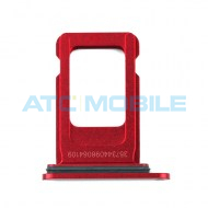 Drž&aacute;k SIM (SIM Tray) iPhone Xr červen&yacute; (Coral Red), origin&aacute;ln&iacute;