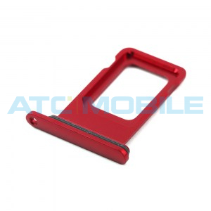 Drž&aacute;k SIM (SIM Tray) iPhone Xr červen&yacute; (Coral Red), origin&aacute;ln&iacute;