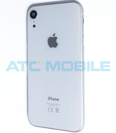 iPhone Xr zadn&iacute; kryt (sklo) s logem, r&aacute;mem b&iacute;l&yacute; včetně drž&aacute;ku SIM a tlač&iacute;tek, EU verze