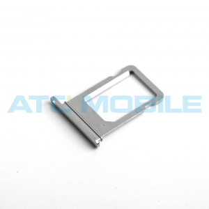 Drž&aacute;k SIM (SIM Tray) iPhone Xs stř&iacute;brn&yacute;, origin&aacute;ln&iacute;
