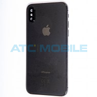 iPhone Xs zadn&iacute; kryt (sklo) s logem, r&aacute;mem čern&yacute; včetně drž&aacute;ku SIM a tlač&iacute;tek, EU verze