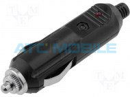 Vidlice zapalovače automobilu (CL) čern&aacute; (12-24V, 5A)