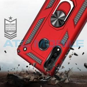 Shockproof Protective Case Samsung Galaxy A20s (SM-A207) modr&yacute; s kroužkem