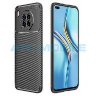 Shockproof Carbon Fiber kryt Huawei Nova 8i (NEN-LX1) čern&yacute;
